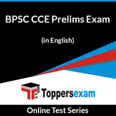 BPSC CCE Prelims Exam Online Test Series (English)